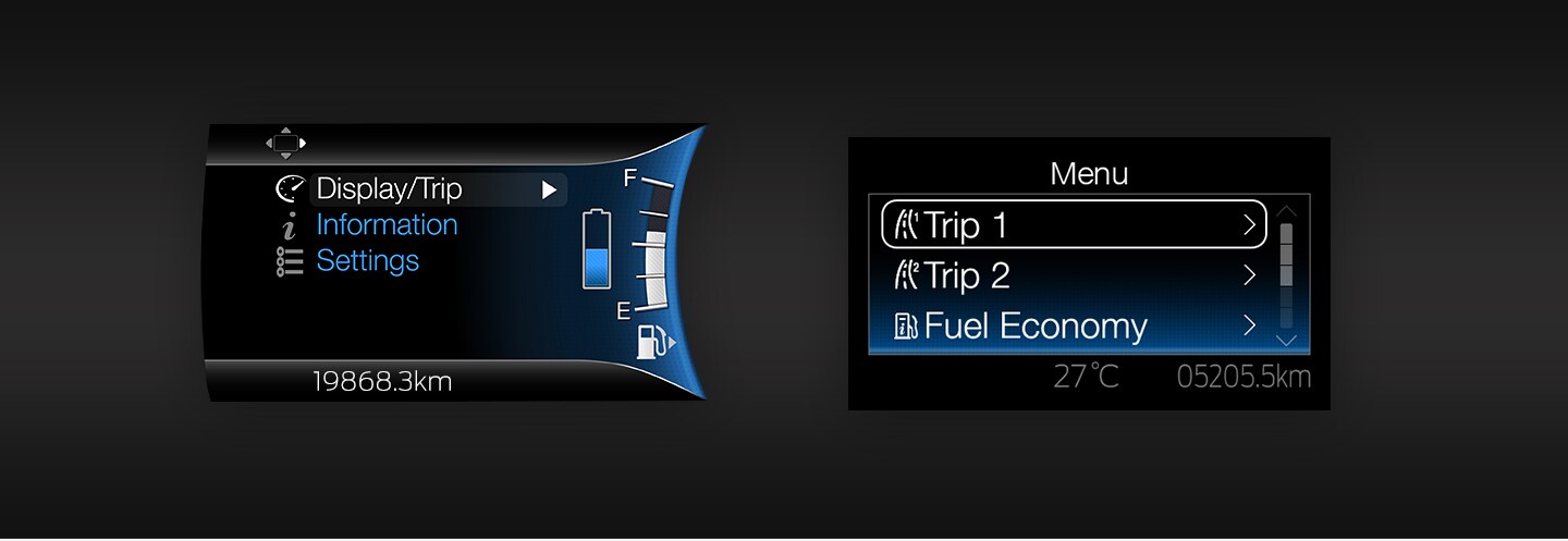 instrument cluster display